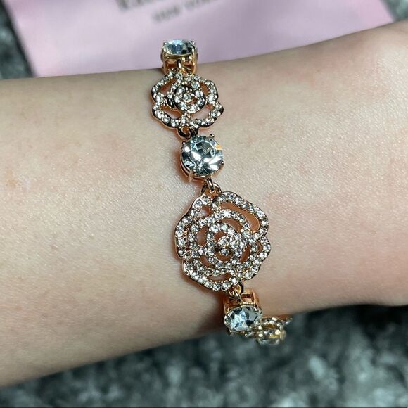 NWT Kate Spade Crystal Rose Bracelet - Picture 3 of 8
